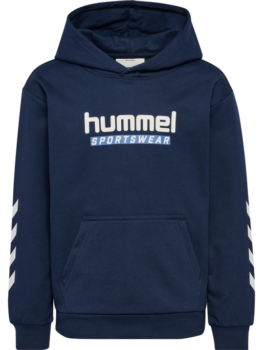 hmlJR LOGO HOODIE, DRESS BLUES, packshot