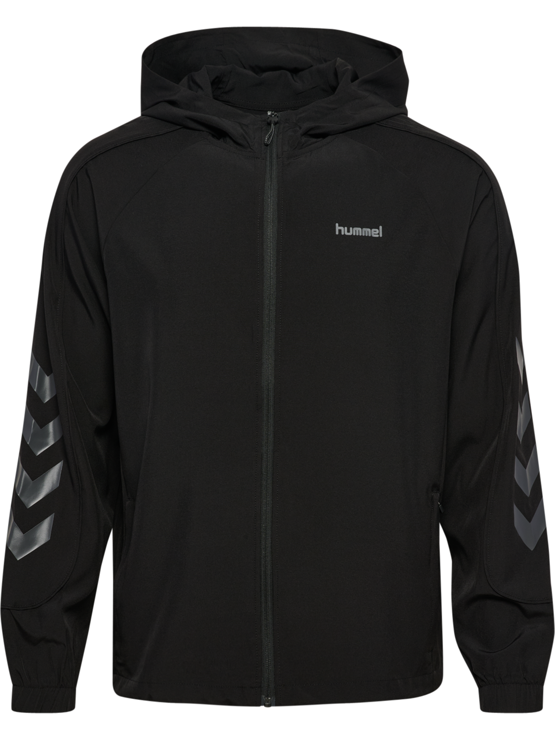 hmlHYBRID TRACK JACKET, BLACK, packshot
