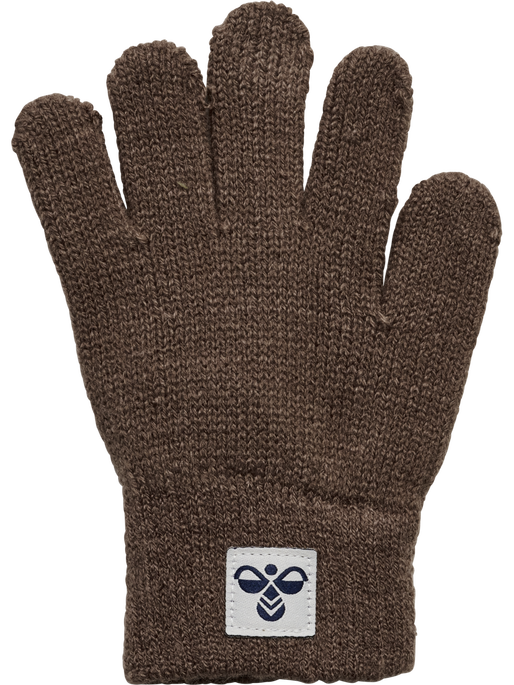 hmlJR KNIT GLOVES 2-PACK, PEPPERCORN, packshot