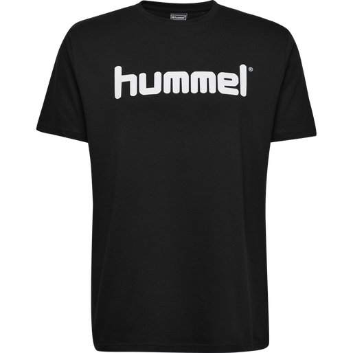 HMLGO KIDS COTTON LOGO T-SHIRT S/S, BLACK, packshot