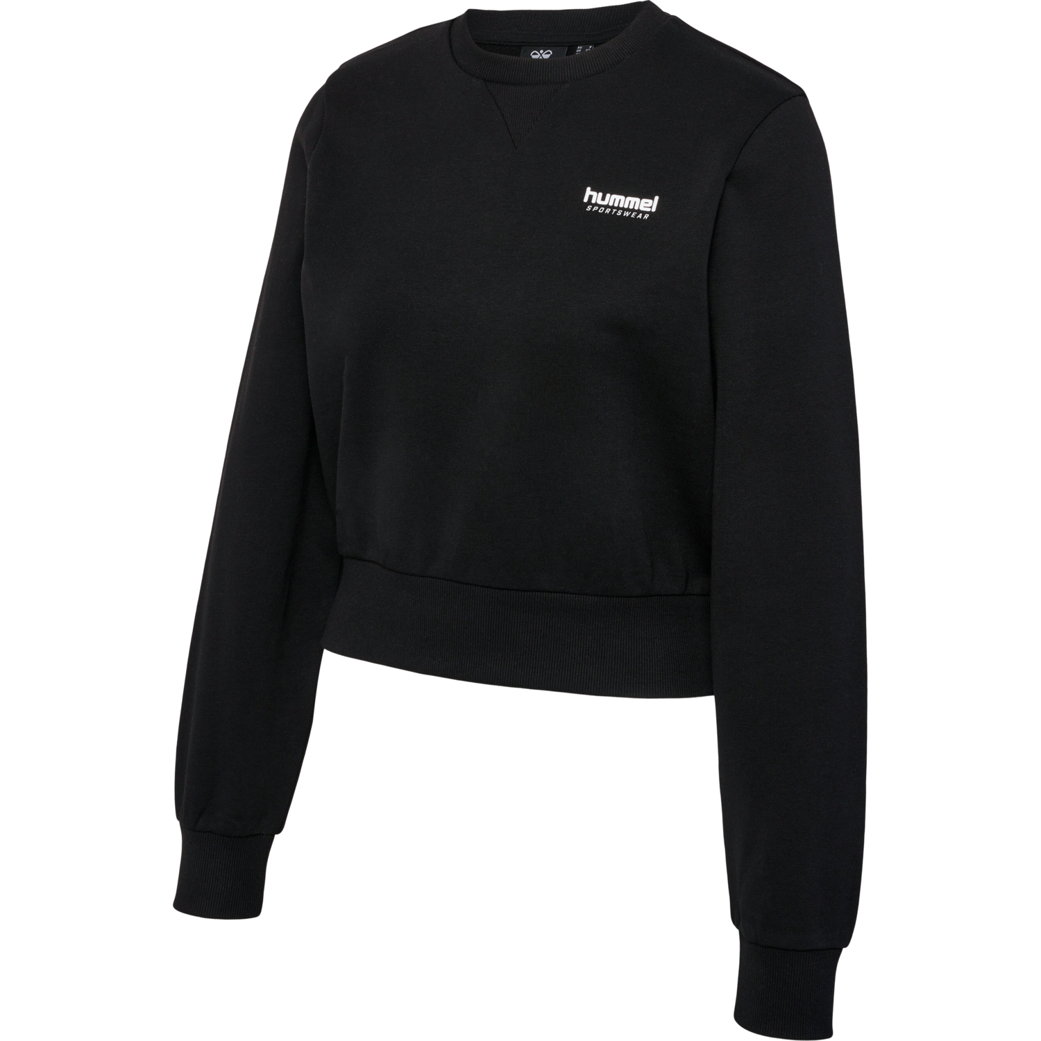 hmlLGC SHAI SHORT SWEATSHIRT, BLACK, packshot
