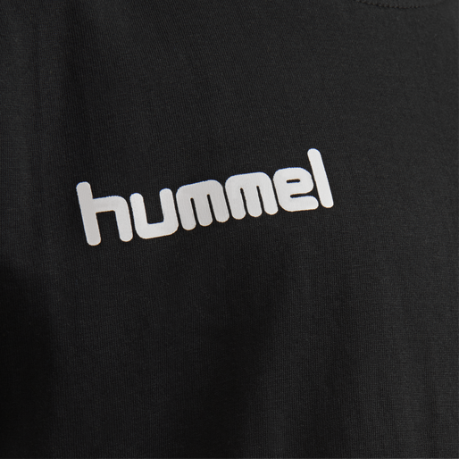 HUMMEL GO KIDS COTTON T-SHIRT S/S, BLACK, packshot