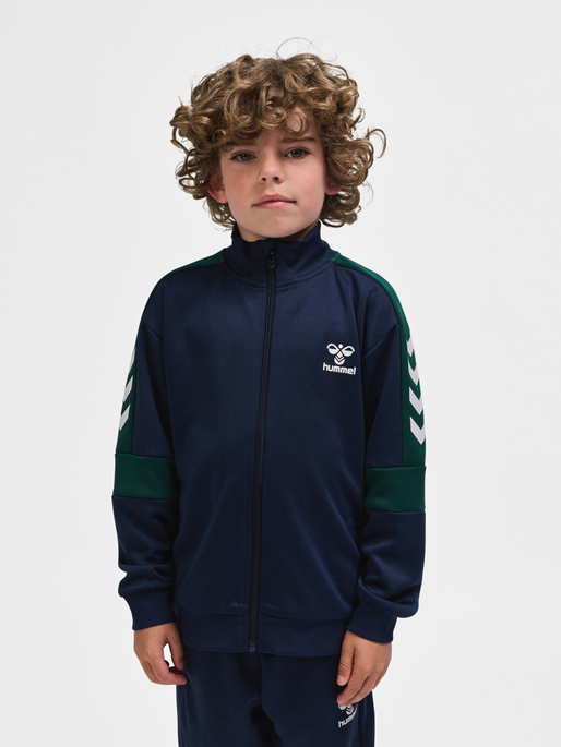 hmlORTON ZIP JACKET, BLACK IRIS, model