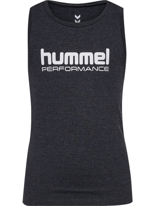hmlJR TOP, BLACK MELANGE, packshot