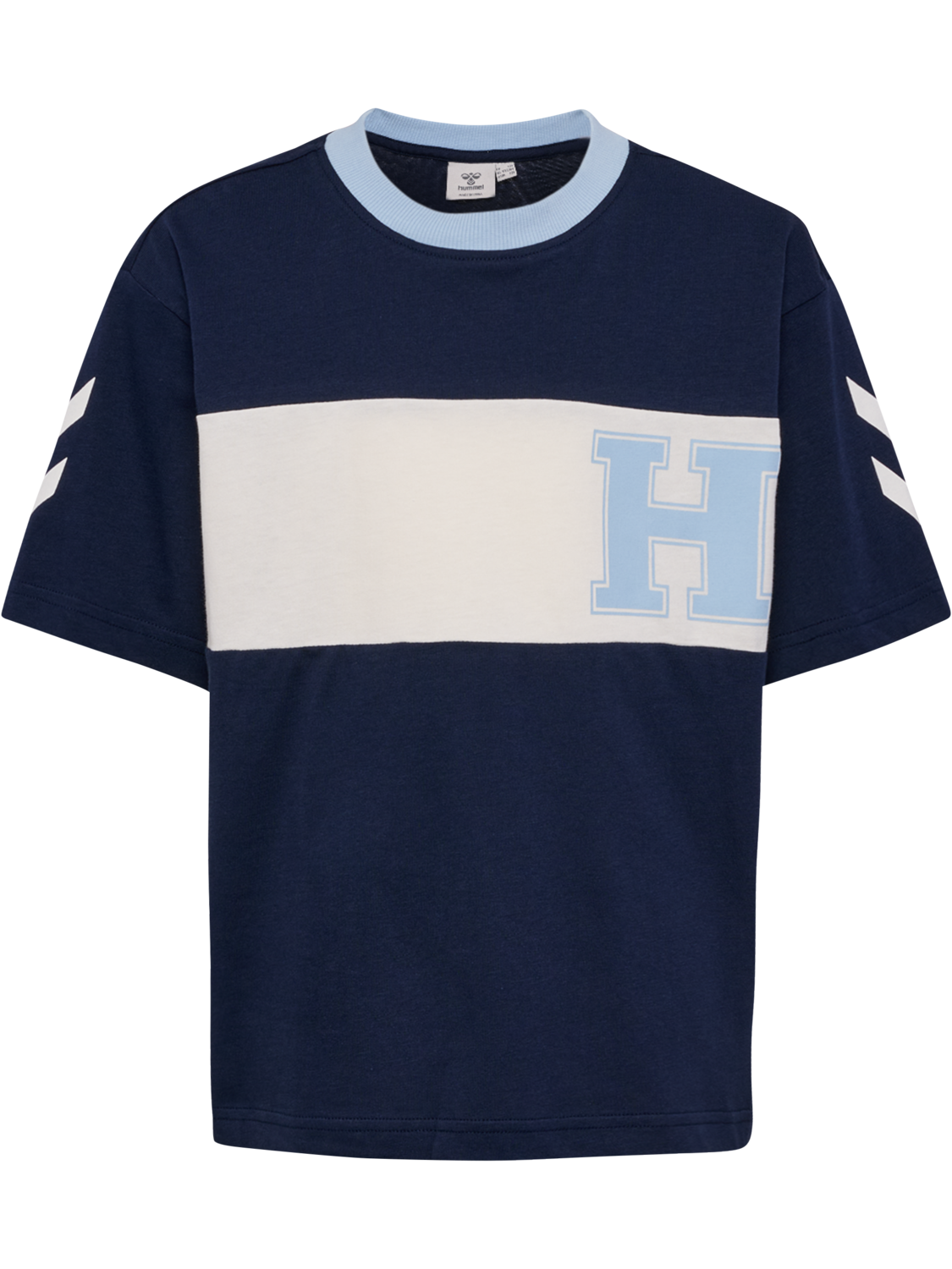 hmlROBIN LOOSE T-SHIRT S/S, DRESS BLUES, packshot