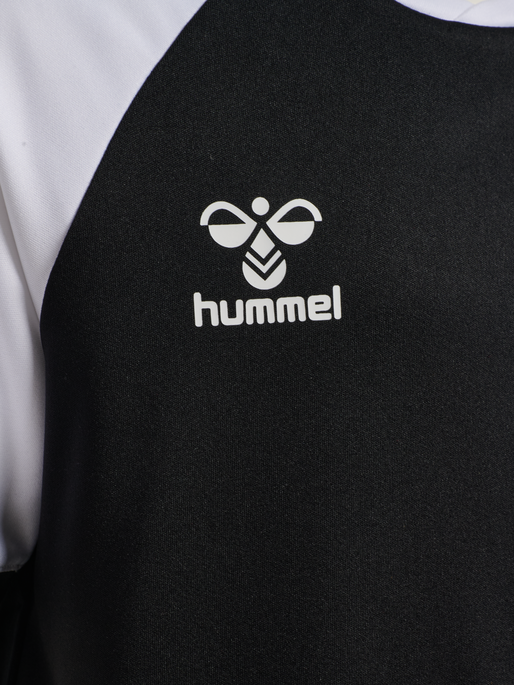 hmlMATCH LEAGUE JERSEY S/S KIDS, BLACK/WHITE hmlMATCH LEAGUE JERSEY S/S KIDS, BLACK/WHITE, packshot