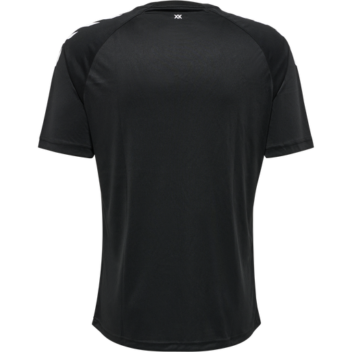 hmlCORE XK CORE POLY T-SHIRT S/S, BLACK, packshot