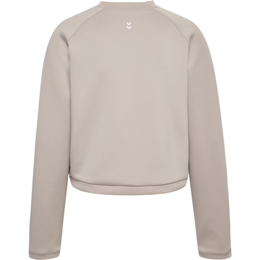 hmlMT KALU SHORT SWEATSHIRT, CHATEAU GRAY, packshot