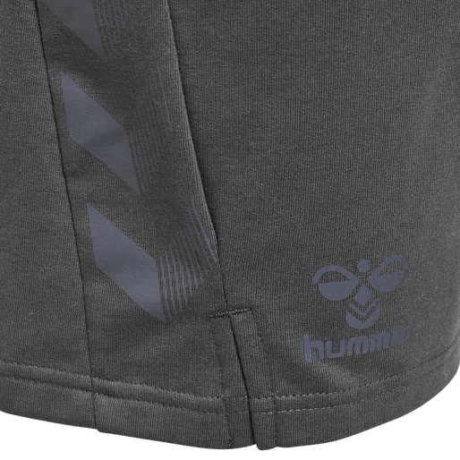 hmlOFFGRID COTTON SHORTS, FORGED IRON/JET BLACK, packshot