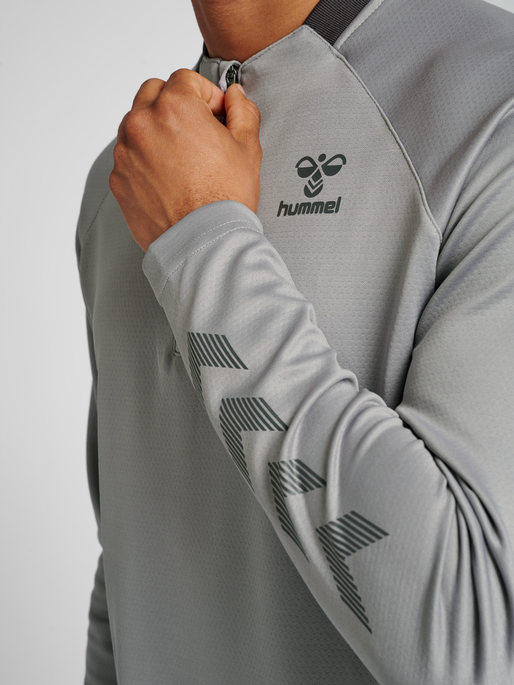 hmlGG12 ACTION HALF ZIP SWEAT, ALLOY, model