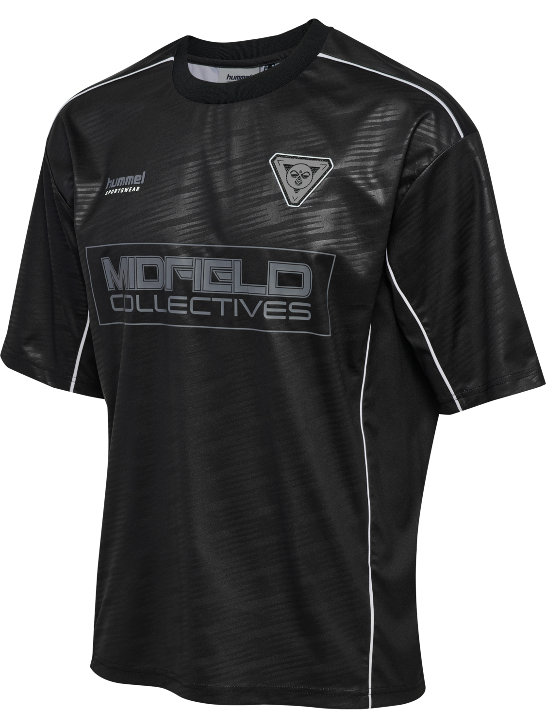 hmlLOOSE TIGER SOCCER JERSEY S/S, BLACK, packshot