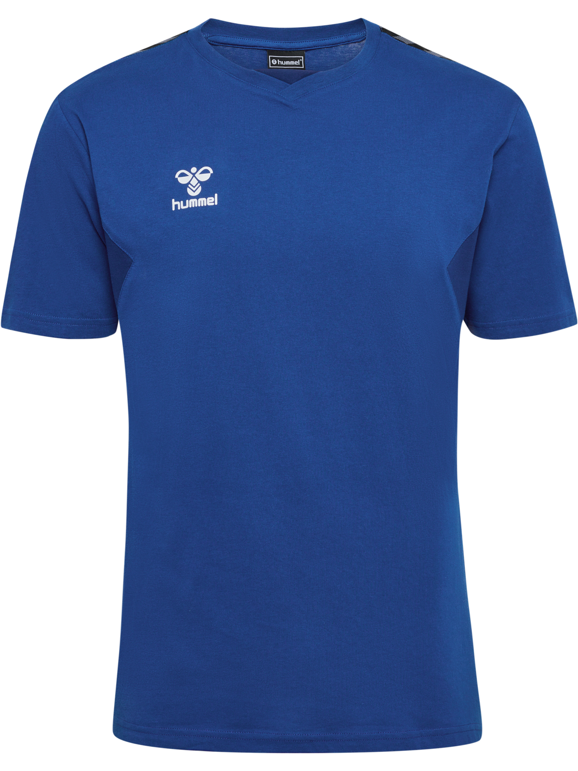 hmlAUTHENTIC CO T-SHIRT S/S, TRUE BLUE, packshot