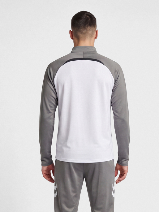 hmlLEAD 2.0 HALF ZIP, WHITE/STEEL GRAY, model