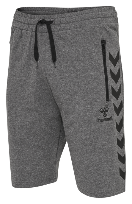 HMLRAY SHORTS, DARK GREY MELANGE, packshot