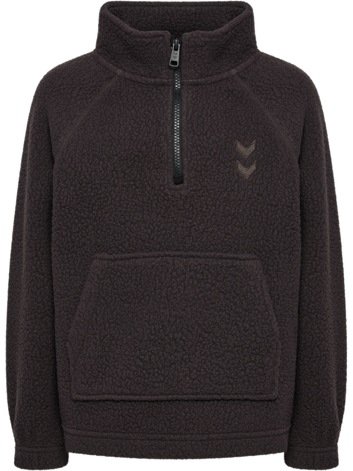 hmlJR MARTINI HALF ZIP JACKET, CHOCOLATE TORTE, packshot