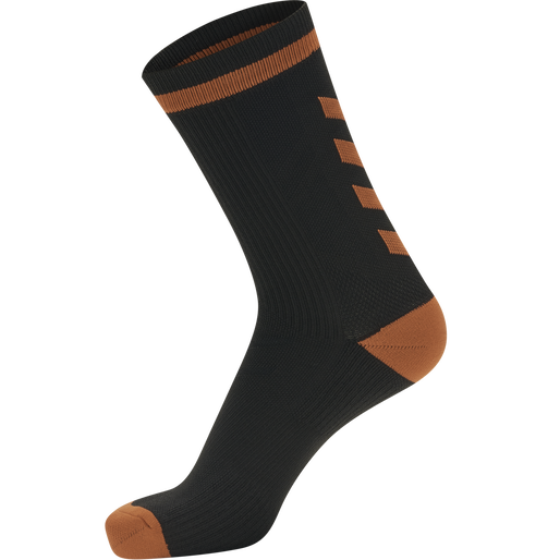 ELITE INDOOR SOCK LOW, BLACK/ORANGE TIGER ELITE INDOOR SOCK LOW, BLACK/ORANGE TIGER, packshot