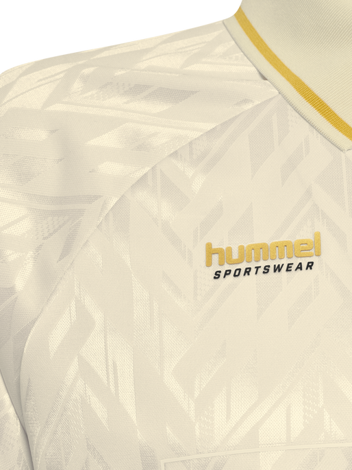 hmlLOOSE BAY SOCCER JERSEY S/S, BLANC DE BLANC hmlLOOSE BAY SOCCER JERSEY S/S, BLANC DE BLANC, packshot