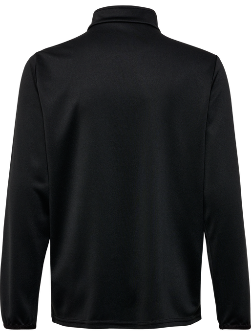 hmlESSENTIAL HALF-ZIP KIDS, BLACK, packshot