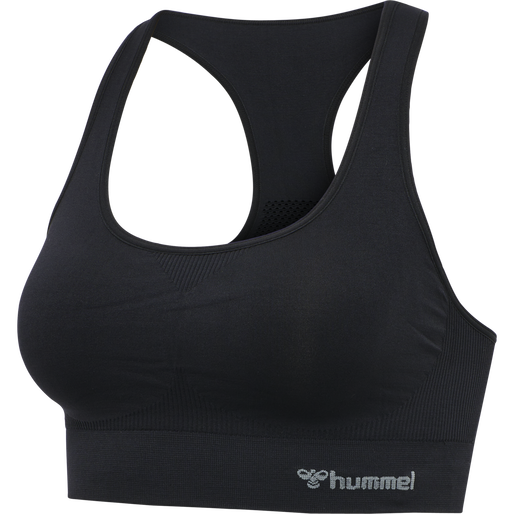 hmlTIF SEAMLESS SPORTS TOP, BLACK, packshot