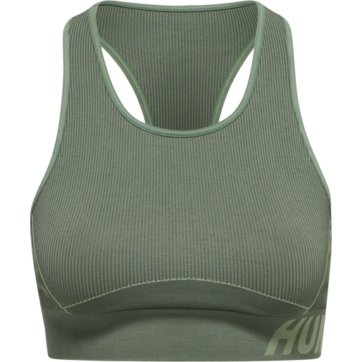 hmlTE CHRISTEL SEAMLESS SPORTS TOP, LILY PAD/ LAUREL WREATH MELANGE, packshot