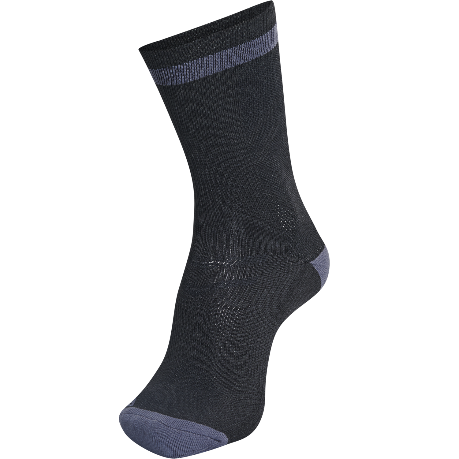 ELITE INDOOR SOCK LOW, BLACK/ASPHALT, packshot