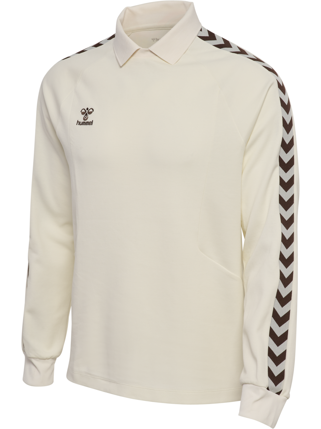 hmlROOT POLO L/S, CANNOLI CREAM, packshot