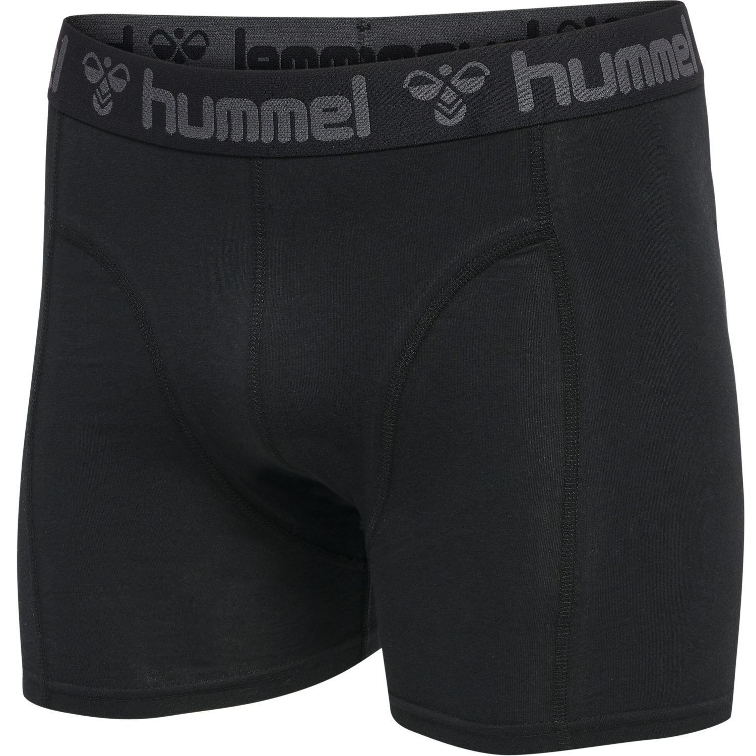 hmlMARSTON 4-PACK BOXERS, BLACK/DARK GREY MELANGE, packshot