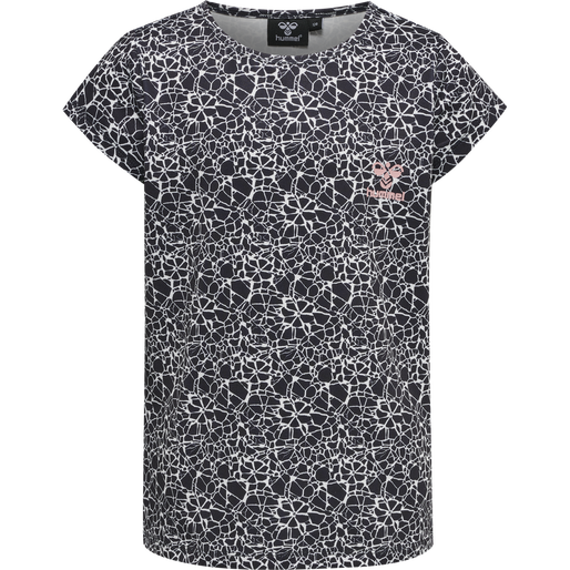 hmlNANNA T-SHIRT S/S, BLACK/WHITE, packshot
