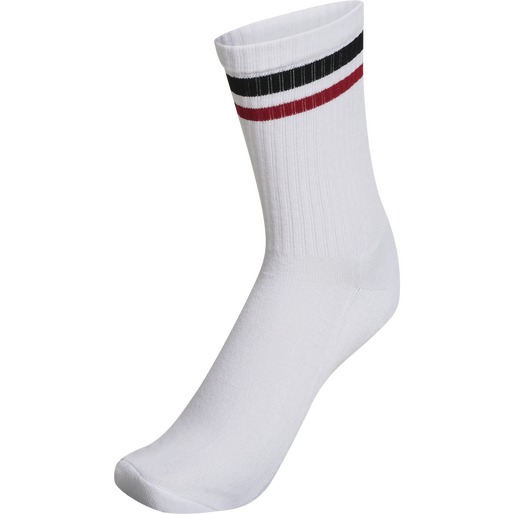 hmlRETRO 4-PACK SOCKS MIX, WHITE/BLACK, packshot