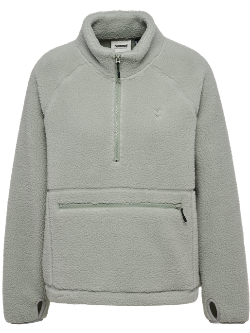 hmlPULSE FLEECE W PULLOVER, BELGIAN BLOCK hmlPULSE FLEECE W PULLOVER, BELGIAN BLOCK, packshot