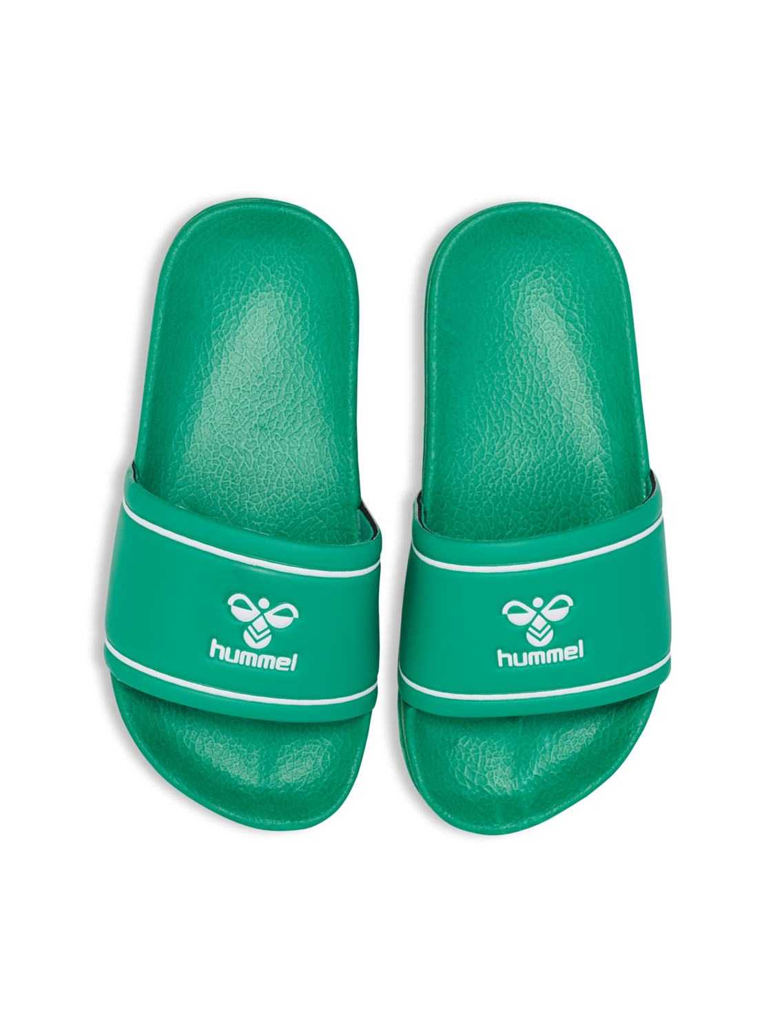POOL SLIDE JR , GREEN/WHITE, packshot