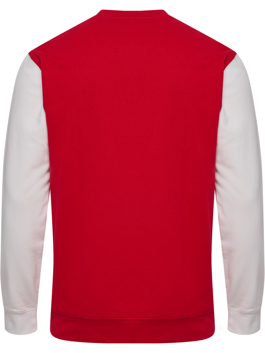 DBU 26 FAN RED-WHITE CREW NECK, TANGO RED/WHITE, packshot