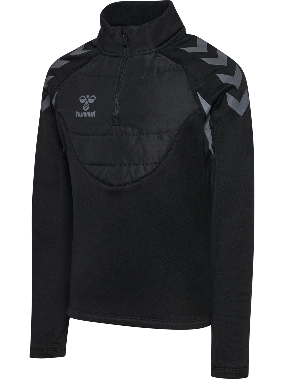 hmlBTC WINTER TRAINING HALF ZIP KID, BLACK, packshot