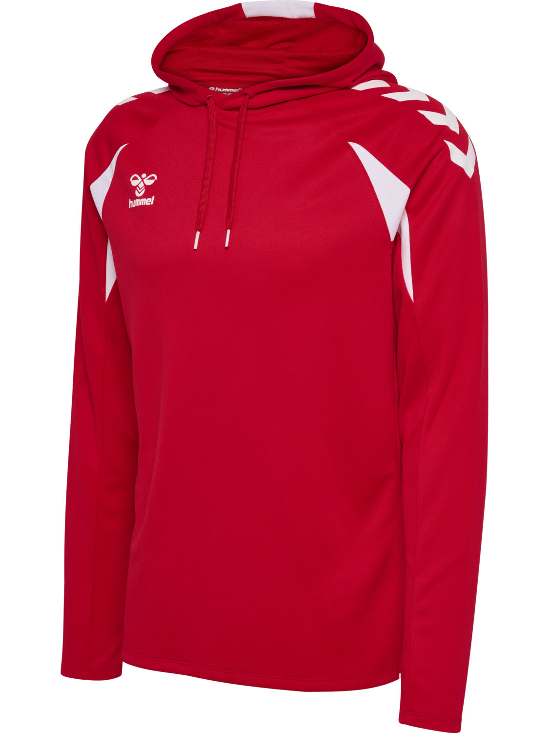hmlCORE 2.0 HOODIE, TRUE RED/WHITE, packshot