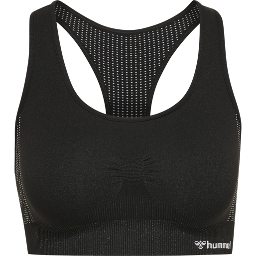 hmlMT SHAPING SEAMLESS SPORTS TOP, BLACK hmlMT SHAPING SEAMLESS SPORTS TOP, BLACK, packshot