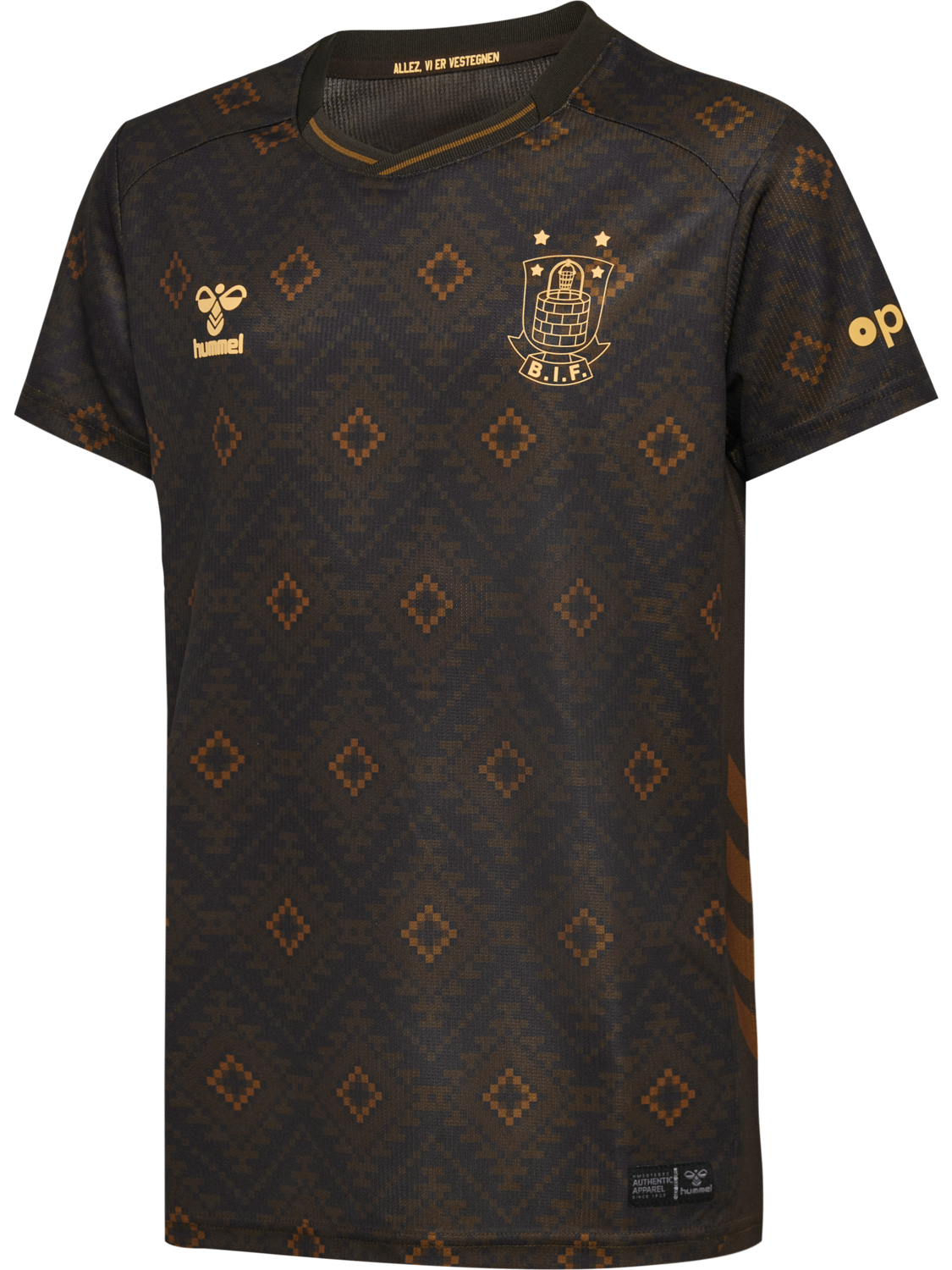 BIF 25/26 THIRD JERSEY S/S KIDS, BROWN, packshot