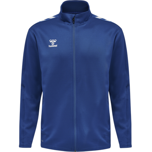 hmlCORE XK POLY ZIP SWEAT, TRUE BLUE, packshot