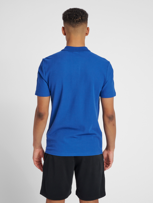 HUMMEL GO COTTON POLO, TRUE BLUE, model