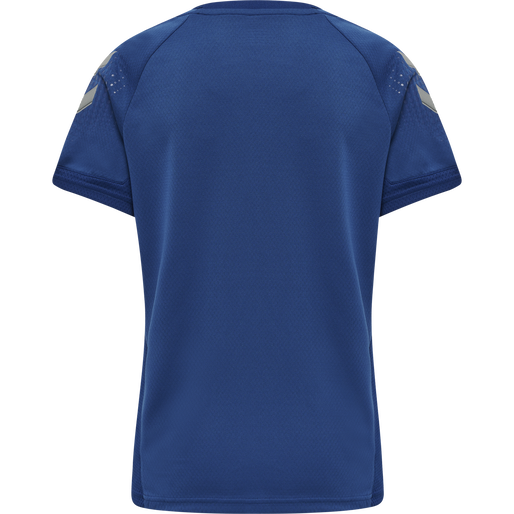 hmlLEAD WOMENS S/S POLY JERSEY, TRUE BLUE, packshot