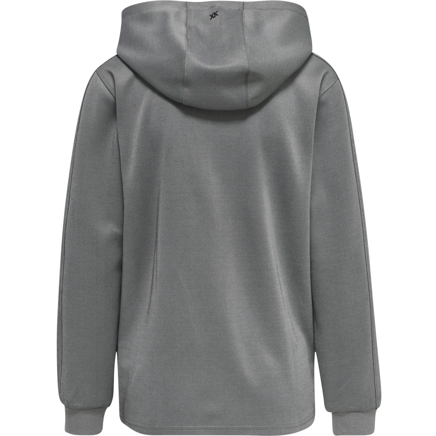 hmlCORE XK POLY ZIP HOOD SWEAT WOMA, GREY MELANGE, packshot