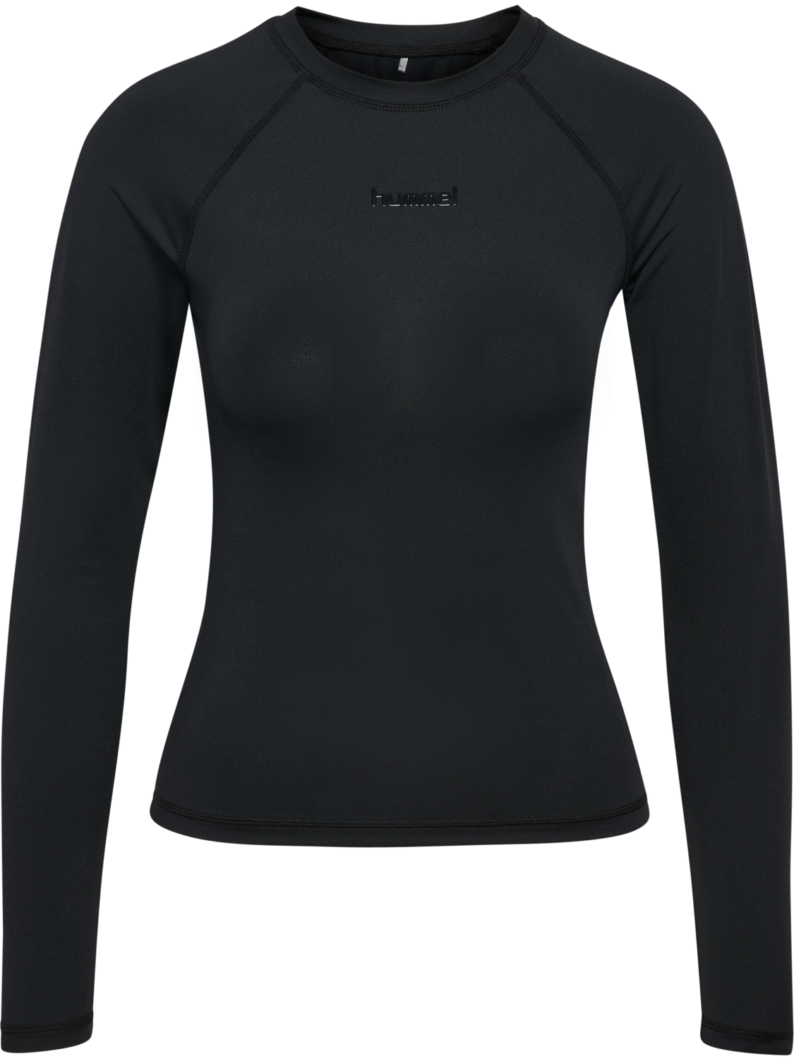 hmlPRIMA W T-SHIRT L/S, BLACK, packshot
