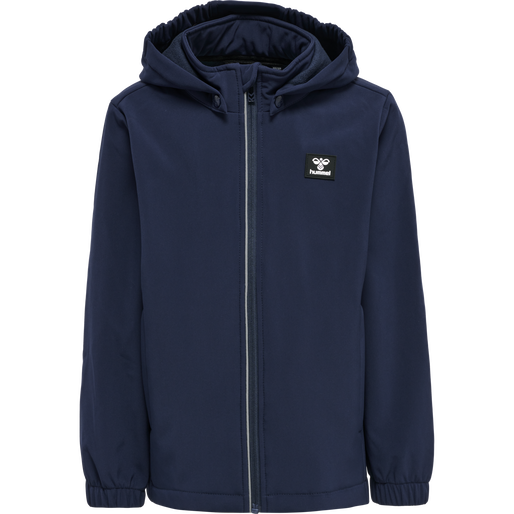 hmlMARS SOFTSHELL JACKET, BLACK IRIS, packshot
