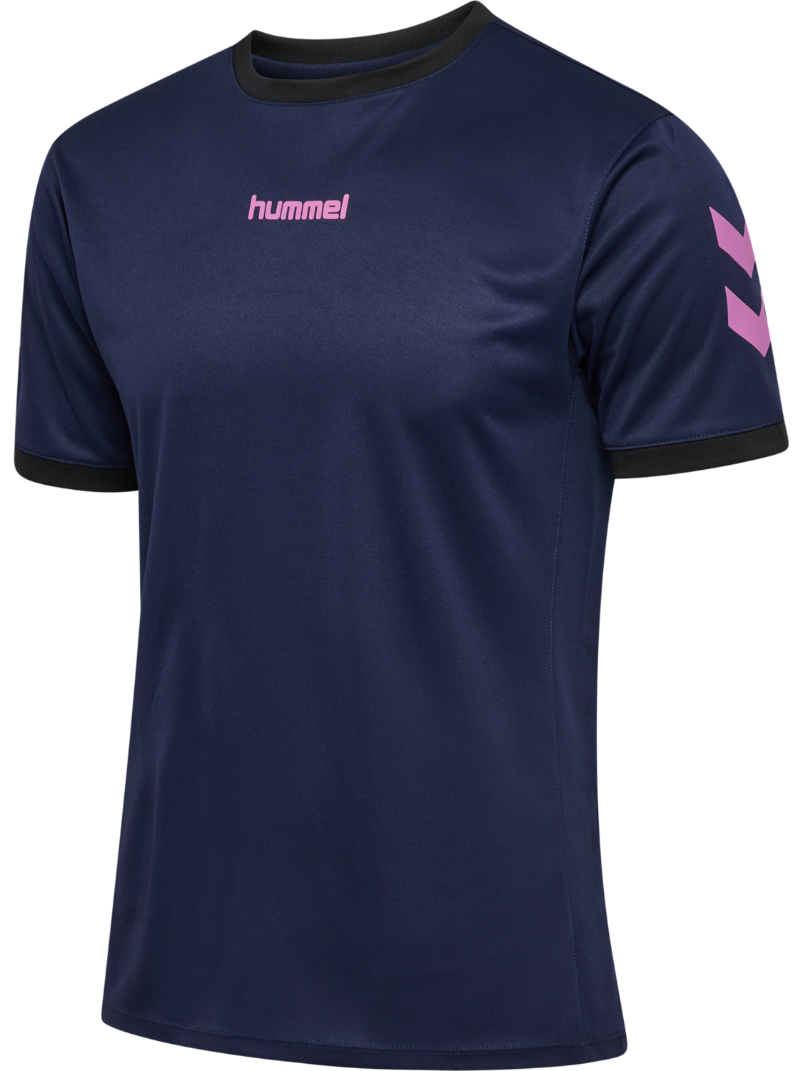 hmlBLAZE CLUB 26 POLY TEE, MARINE/PINK, packshot