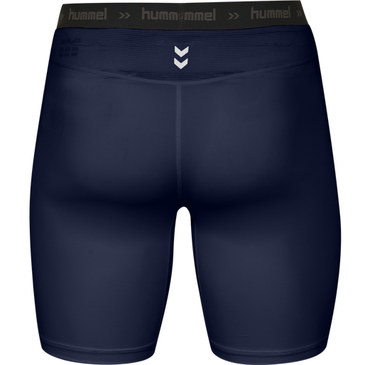 HUMMEL FIRST PERFORMANCE TIGHT SHORTS, MARINE, packshot