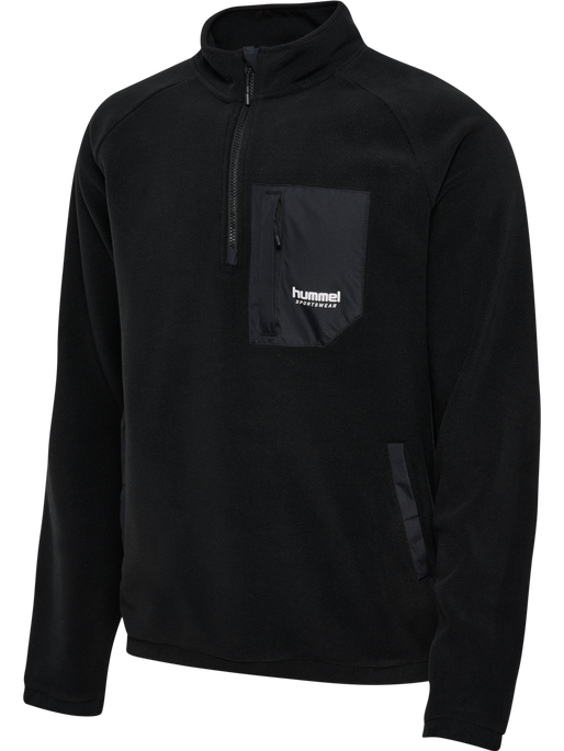 hmlFLEECE HALFZIP SW, BLACK hmlFLEECE HALFZIP SW, BLACK, packshot