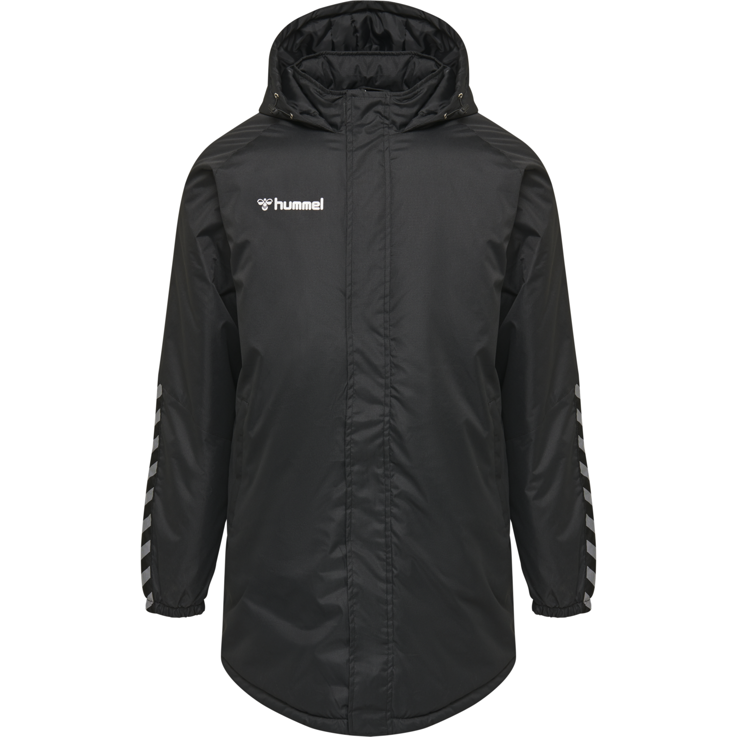 hmlAUTHENTIC BENCH JACKET, BLACK/WHITE, packshot