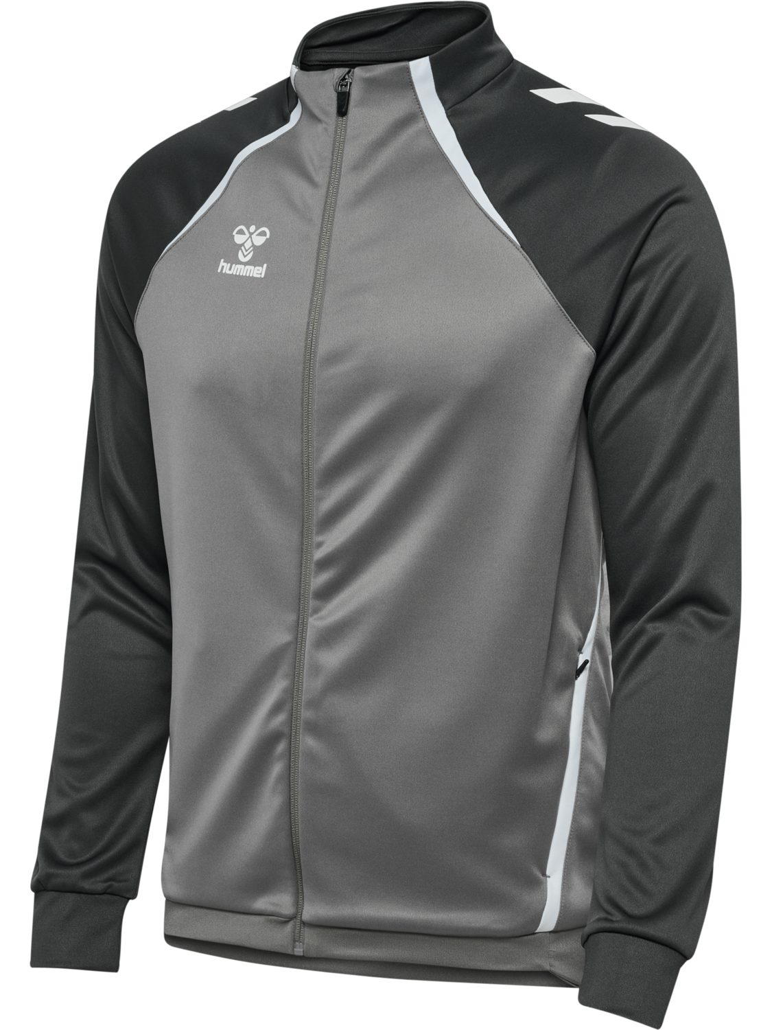 hmlLEAD 2.0 TRACK ZIP JACKET, STEEL GRAY/ASPHALT, packshot