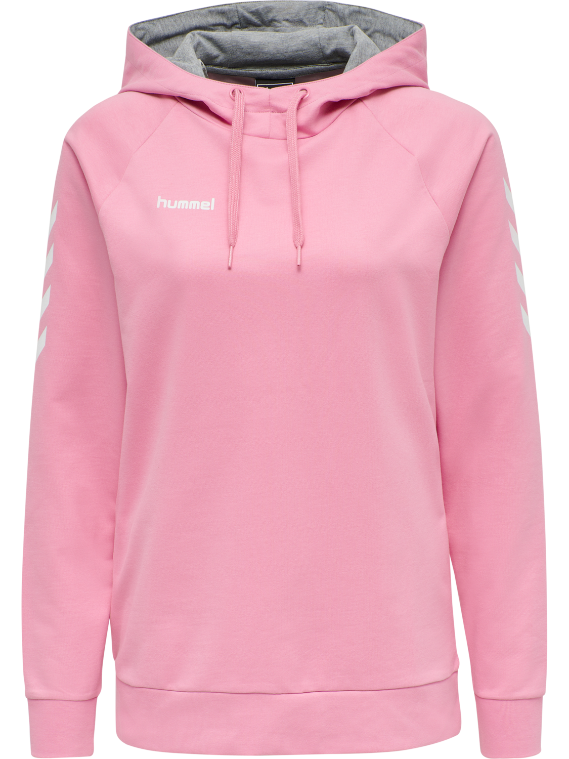 HUMMEL GO COTTON HOODIE WOMAN, COTTON CANDY, packshot