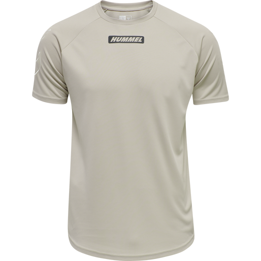 hmlTE TOPAZ T-SHIRT, CHATEAU GRAY, packshot