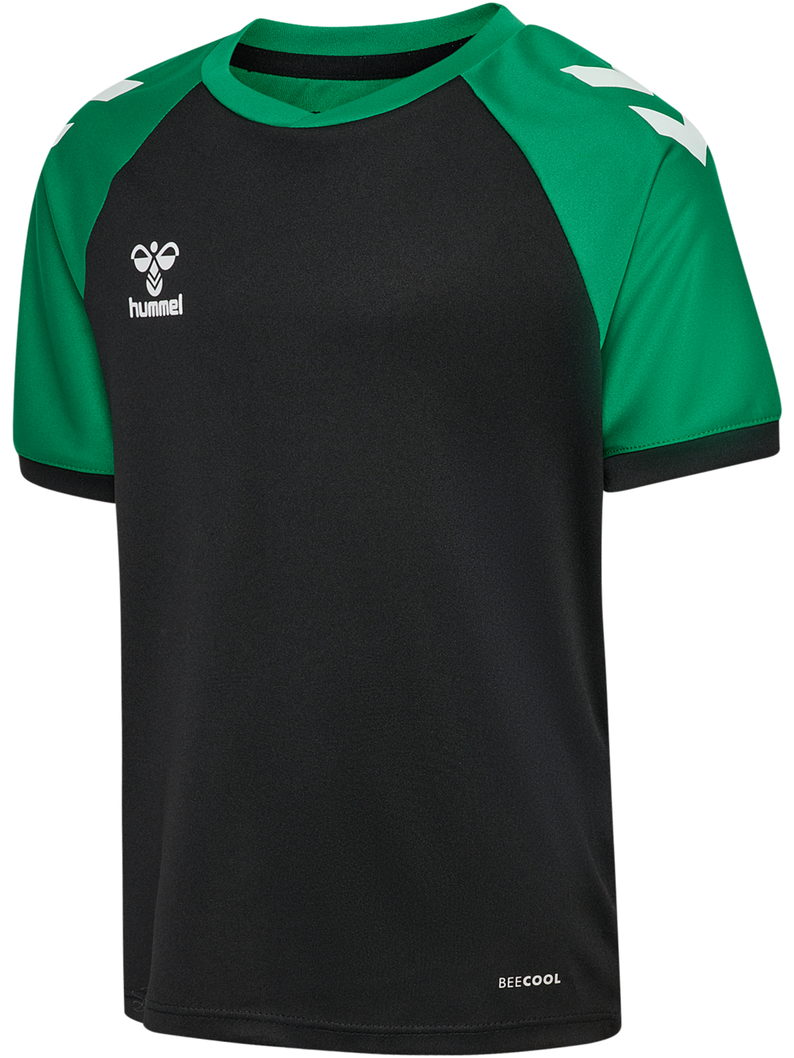 hmlMATCH LEAGUE JERSEY S/S KIDS, BLACK/JELLY BEAN, packshot